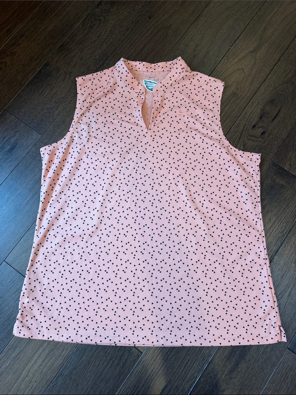 Nike Pink Sleeveless V-Notch Golf Tank with Eagles Embroidery Size XL - C73-042